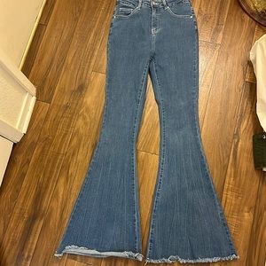 CLOSET CLEAR OUT $5 SHIEN denim wide flare jeans size medium
